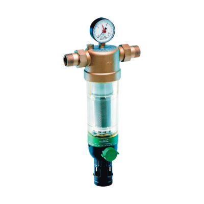 Магистральный фильтр Honeywell F 76S – 1″ AA с манометром и обратной промывкой