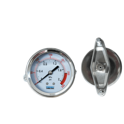 Манометр осевой жидконаполненный, 300 psi, резьба ¼»